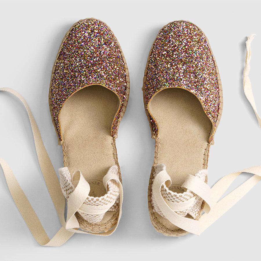 Luzia - Sunny Glitter with Beige Strap