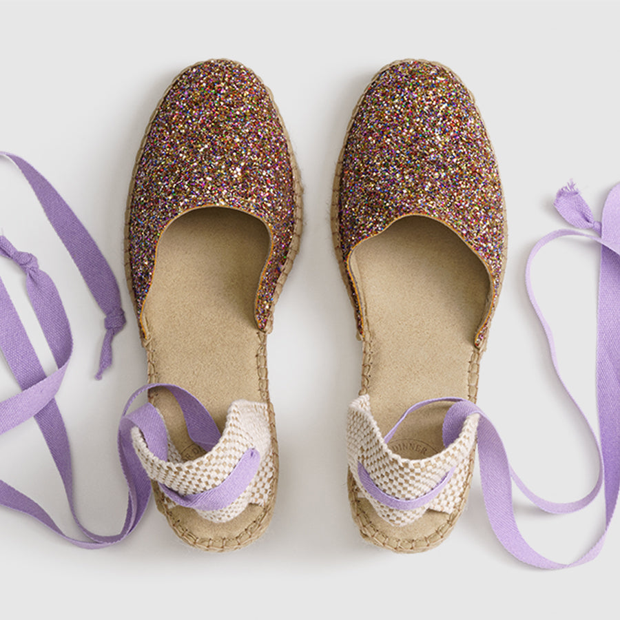 Luzia - Sunny Glitter with Lilac Strap