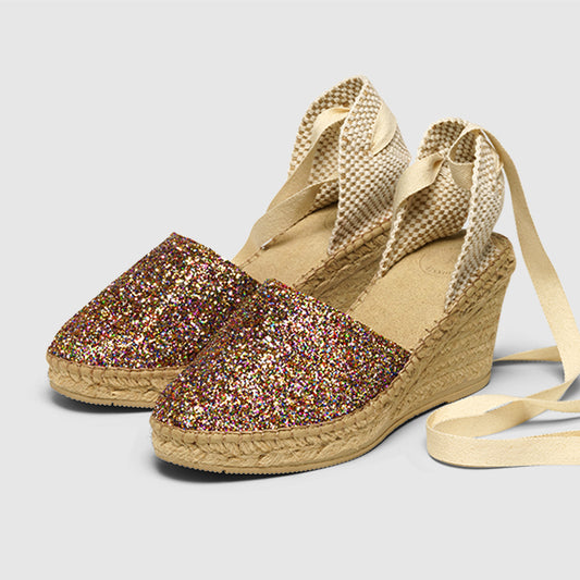 Luzia - Sunny Glitter with Beige Strap