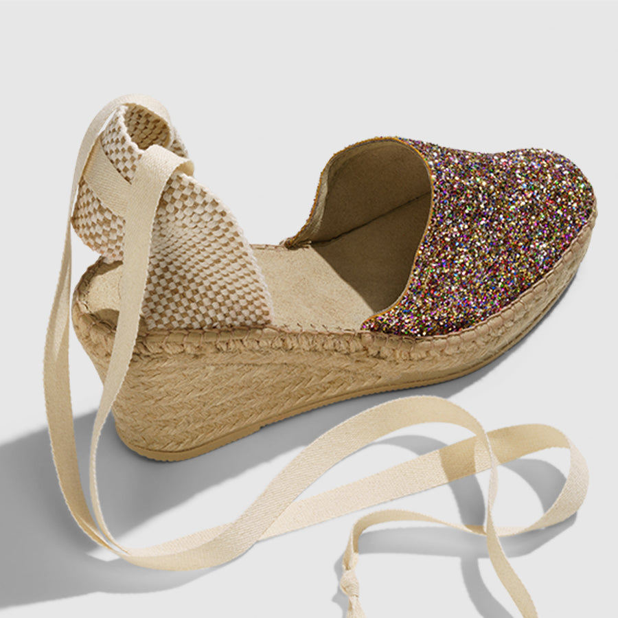 Luzia - Sunny Glitter with Beige Strap