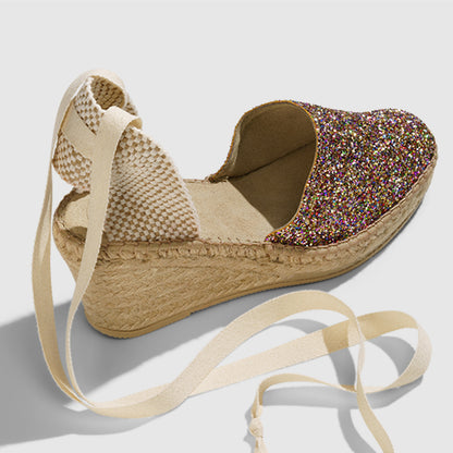 Luzia - Sunny Glitter with Beige Strap