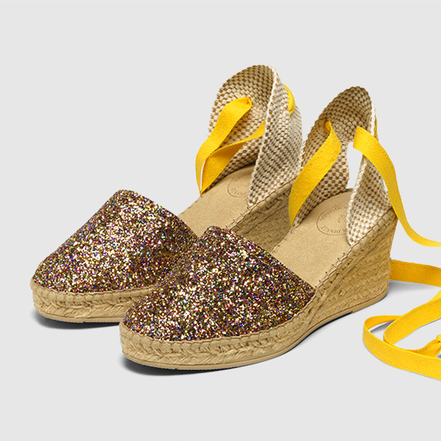 Luzia - Sunny Glitter with Yellow Strap
