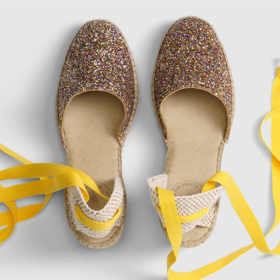 Luzia - Sunny Glitter with Yellow Strap