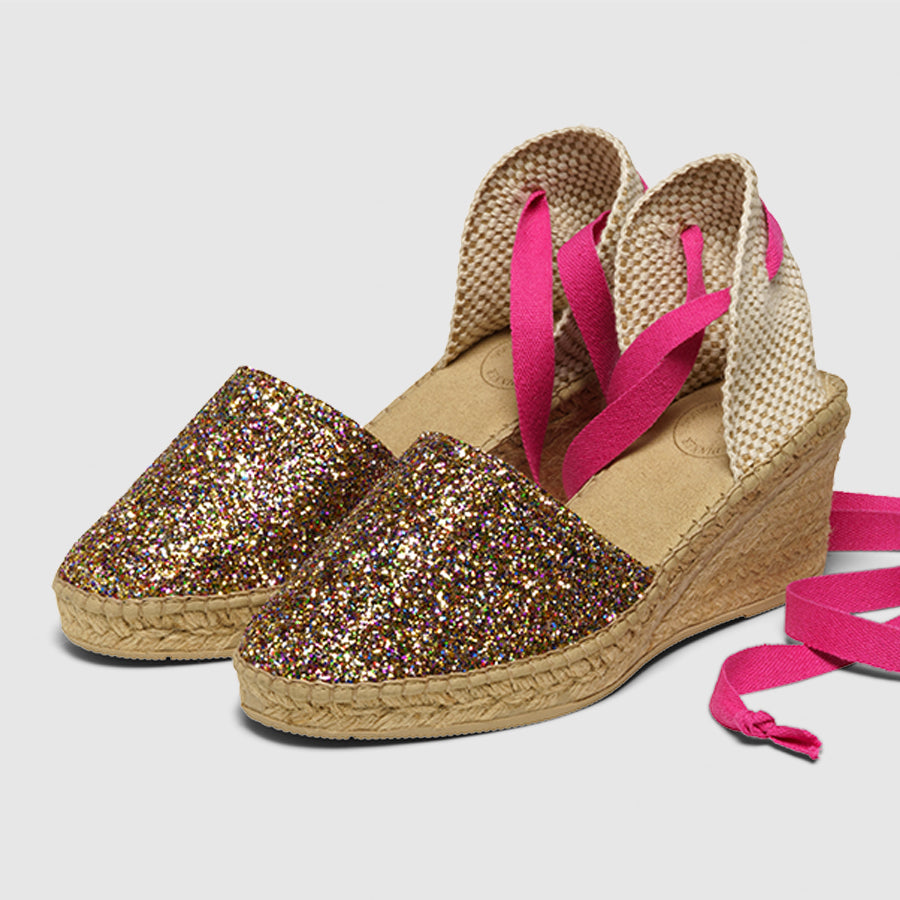 
Luzia - Sunny Glitter with Fuchsia Strap
