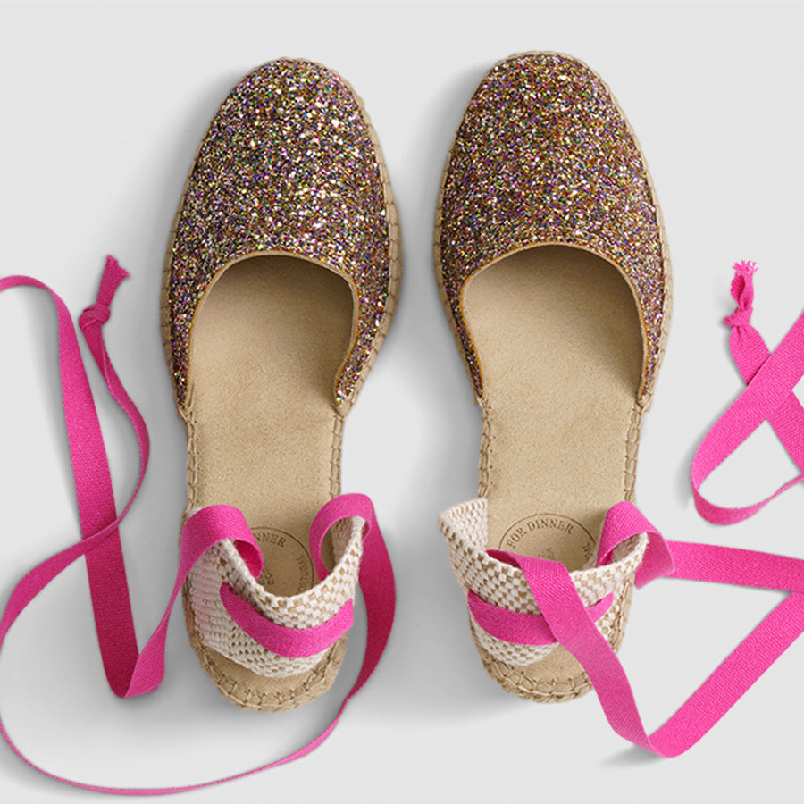 
Luzia - Sunny Glitter with Fuchsia Strap
