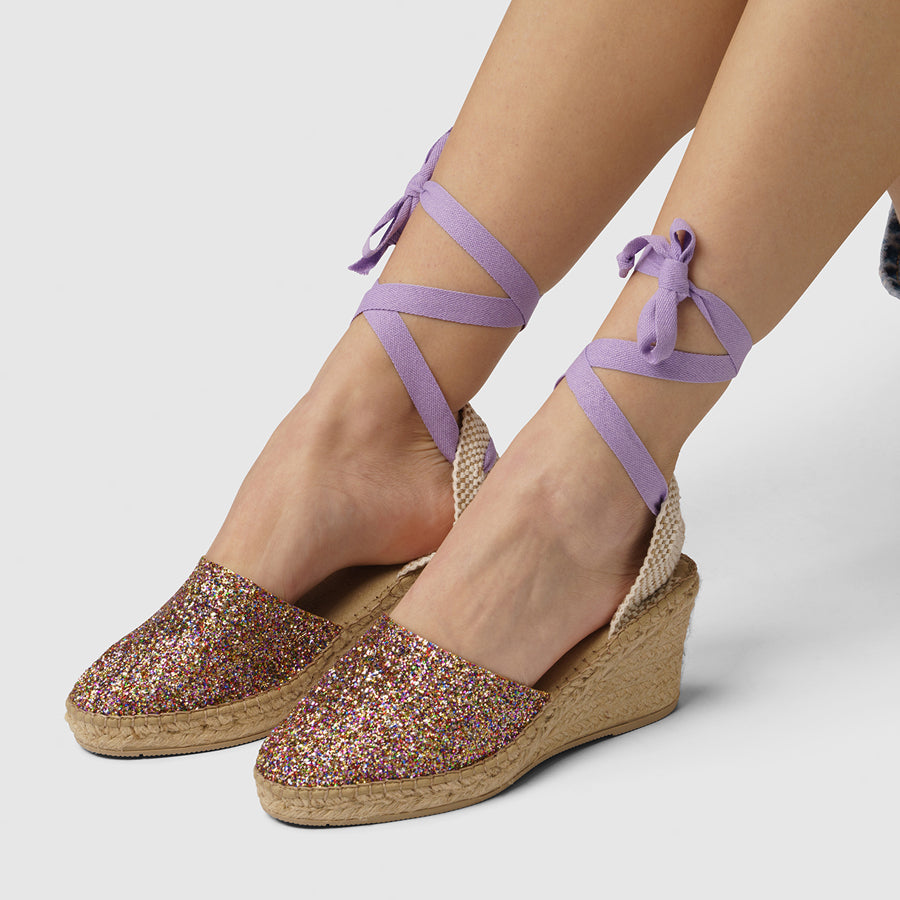 Luzia - Sunny Glitter with Lilac Strap