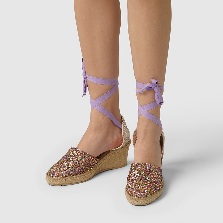 Luzia - Sunny Glitter with Lilac Strap