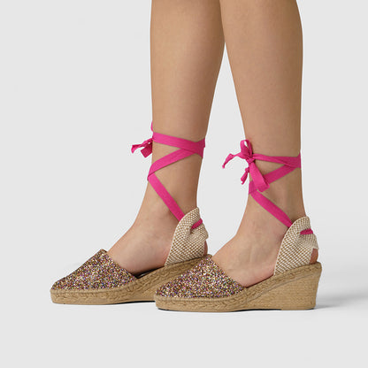 Luzia - Sunny Glitter with Fuchsia Strap
