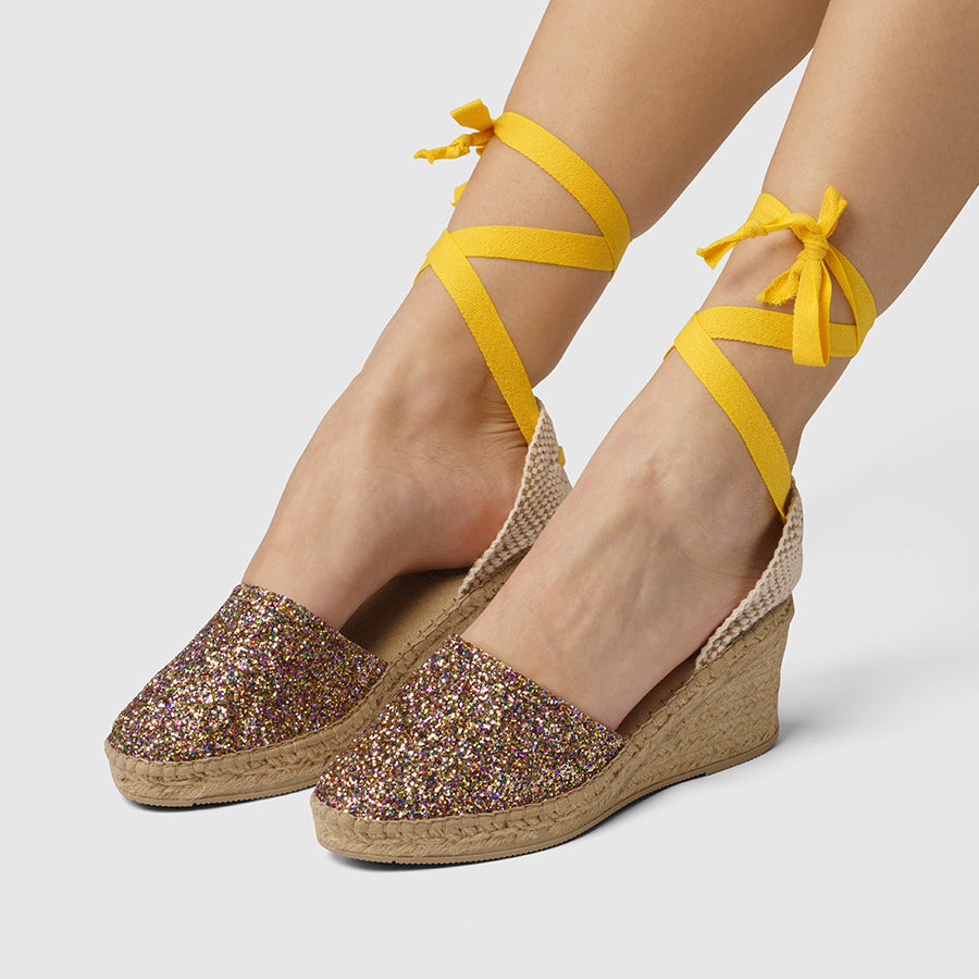 Luzia - Sunny Glitter with Yellow Strap