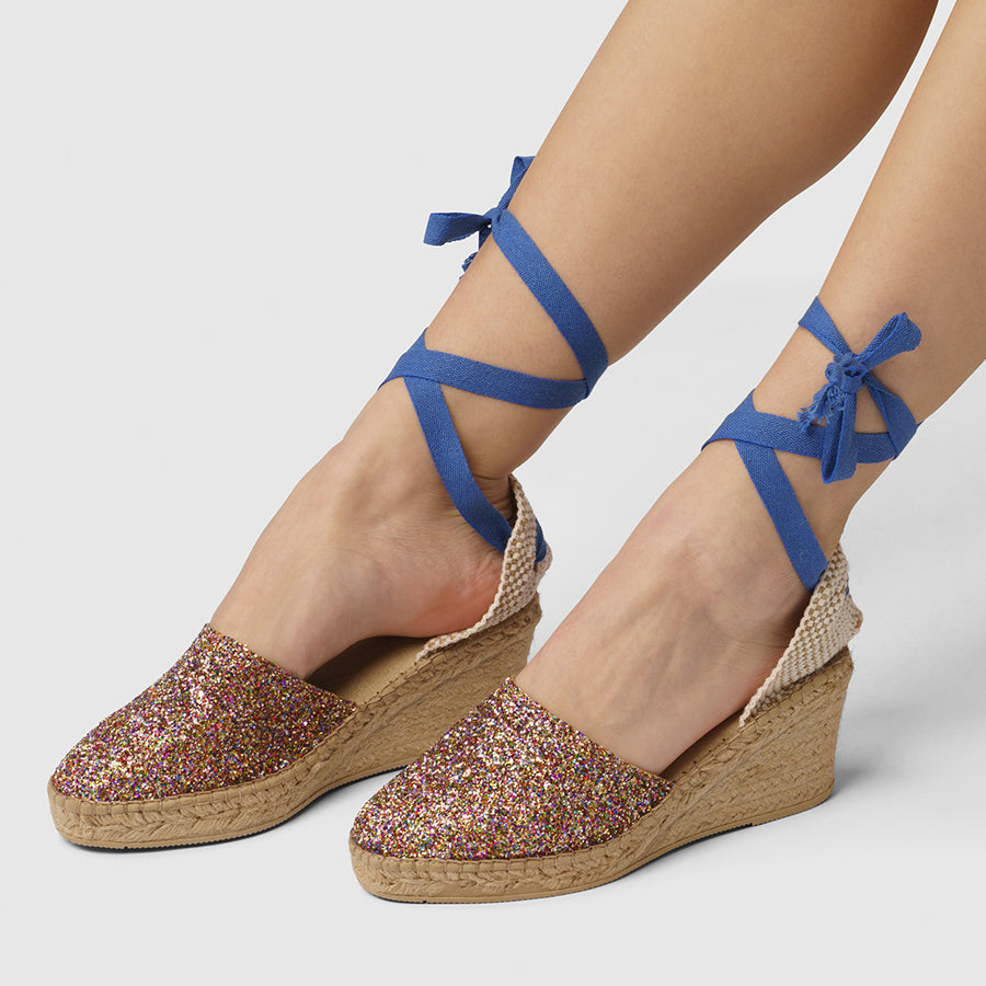 Luzia - Sunny Glitter with Blue Strap