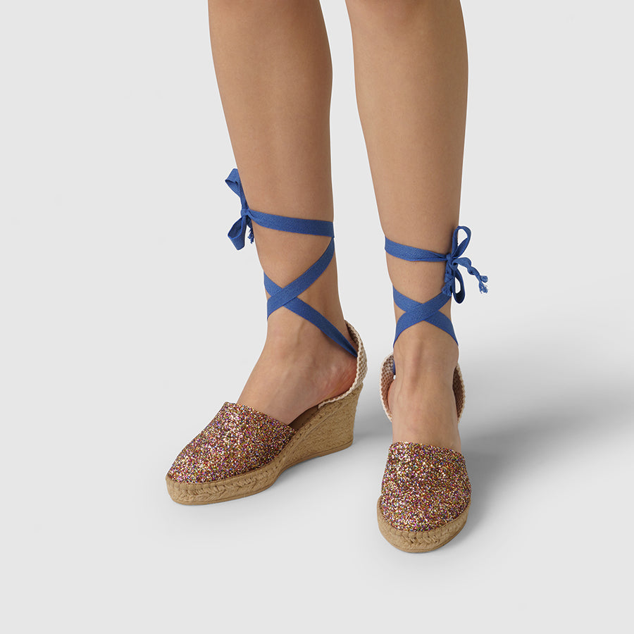 Luzia - Sunny Glitter with Blue Strap